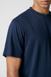 Completo Maglietta Girocollo e Pantaloncini in Jersey di Cotone Leggero - Blu e Acquamarina - Blu/acquamarina 1084 | Cagi