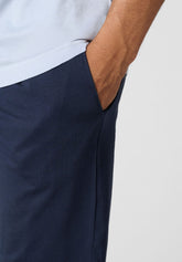 Pigiama Corto Serafino in Jersey di Cotone Leggero - Azzurro Ghiaccio e Blu - Azzurro ghiaccio/blu 1067 | Cagi