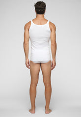 Canotta Spalla Stretta 1100 in Cotone Costina I Classici - Bianco - Bianco | Cagi