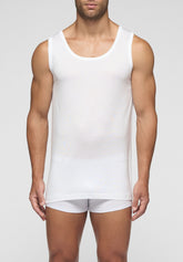 Canotta Spalla Larga 1111 Cotone in Filo di Scozia Privilegio - Bianco - Bianco | Cagi