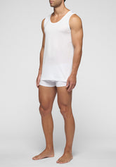 Canotta Spalla Larga 1111 Cotone in Filo di Scozia Privilegio - Bianco - Bianco | Cagi