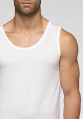 Canotta Spalla Larga 1111 Cotone in Filo di Scozia Privilegio - Bianco - Bianco | Cagi