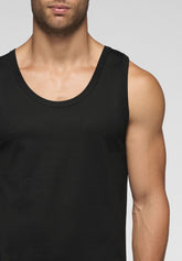 Canotta Spalla Larga 1111 Cotone in Filo di Scozia Privilegio - Nero - Nero | Cagi