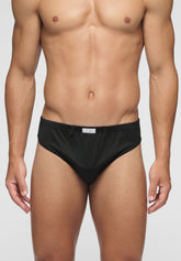 Mini Briefs 1208 in Privilegio double mercerized cotton - Black - Nero | Cagi