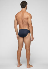 Mini Briefs 1208 in Privilegio double mercerized cotton - Blue - Blu | Cagi