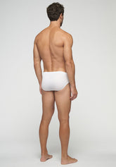 Medium Briefs 1210 in Privilegio double mercerized cotton - White - Bianco | Cagi