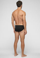 Medium Briefs 1210 in Privilegio double mercerized cotton - Black - Nero | Cagi