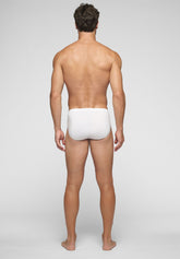 1291 Total Cotton Medium Briefs - White - Bianco | Cagi
