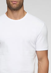 T-Shirt Girocollo in Caldo Cotone Inverno Soft Line - Bianco - Bianco | Cagi