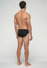 Goal Bipack Stretch Cotton Medium 2 pieces Briefs - Black - Nero | Cagi