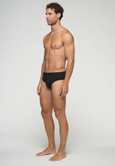 Goal Bipack Stretch Cotton Medium 2 pieces Briefs - Black - Nero | Cagi