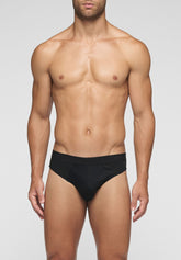 Slip Mini 5238 in Cotone Total Cotton - Nero - Nero | Cagi