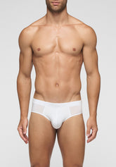 Stretch Modal Medium Briefs Puro Modal - White - Bianco | Cagi