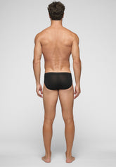 Stretch Modal Medium Briefs Puro Modal - Black - Nero | Cagi