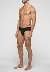 Stretch Modal Medium Briefs Puro Modal - Black - Nero | Cagi