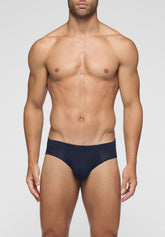 Slip Medio in Modal Elasticizzato Puro Modal - Blu - Blu | Cagi