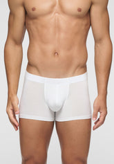 Stretch Modal Athletic Boxer Puro Modal - White - Bianco | Cagi