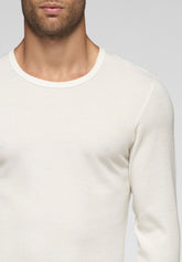 Tandem Crew-neck T-Shirt 5331 Wool e Cotton - White - Bianco | Cagi