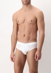 Bright Cotton Mini Briefs - White - Bianco | Cagi