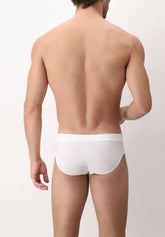 Bright Cotton Mini Briefs - White - Bianco | Cagi