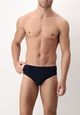 Bright Cotton Mini Briefs - Blue - Blu | Cagi