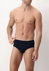 Bright Cotton Midi Comfort Briefs - Blue - Blu | Cagi