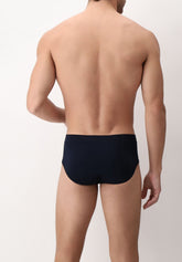 Bright Cotton Midi Comfort Briefs - Blue - Blu | Cagi