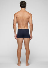 In Action Stretch Cotton Boxer Shorts - Blue - Blu | Cagi