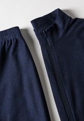 Tuta con Zip Punto Milano Soft Touch - Blu - Blu 402 | Cagi