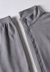 Tuta con Zip Punto Milano Soft Touch - Grigio Melange - Grigio melange 746 | Cagi
