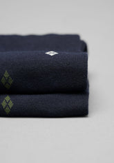 Calze Lunghe in Cotone Rombetti - Blu - Blu | Cagi