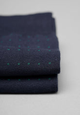 Calze Lunghe in Cotone Puntaspillo - Blu - Blu | Cagi