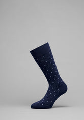 Calze Corte in Cotone Pois - Blu - Blu | Cagi