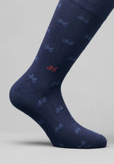 Calze Corte in Cotone Biciclette - Blu - Blu | Cagi