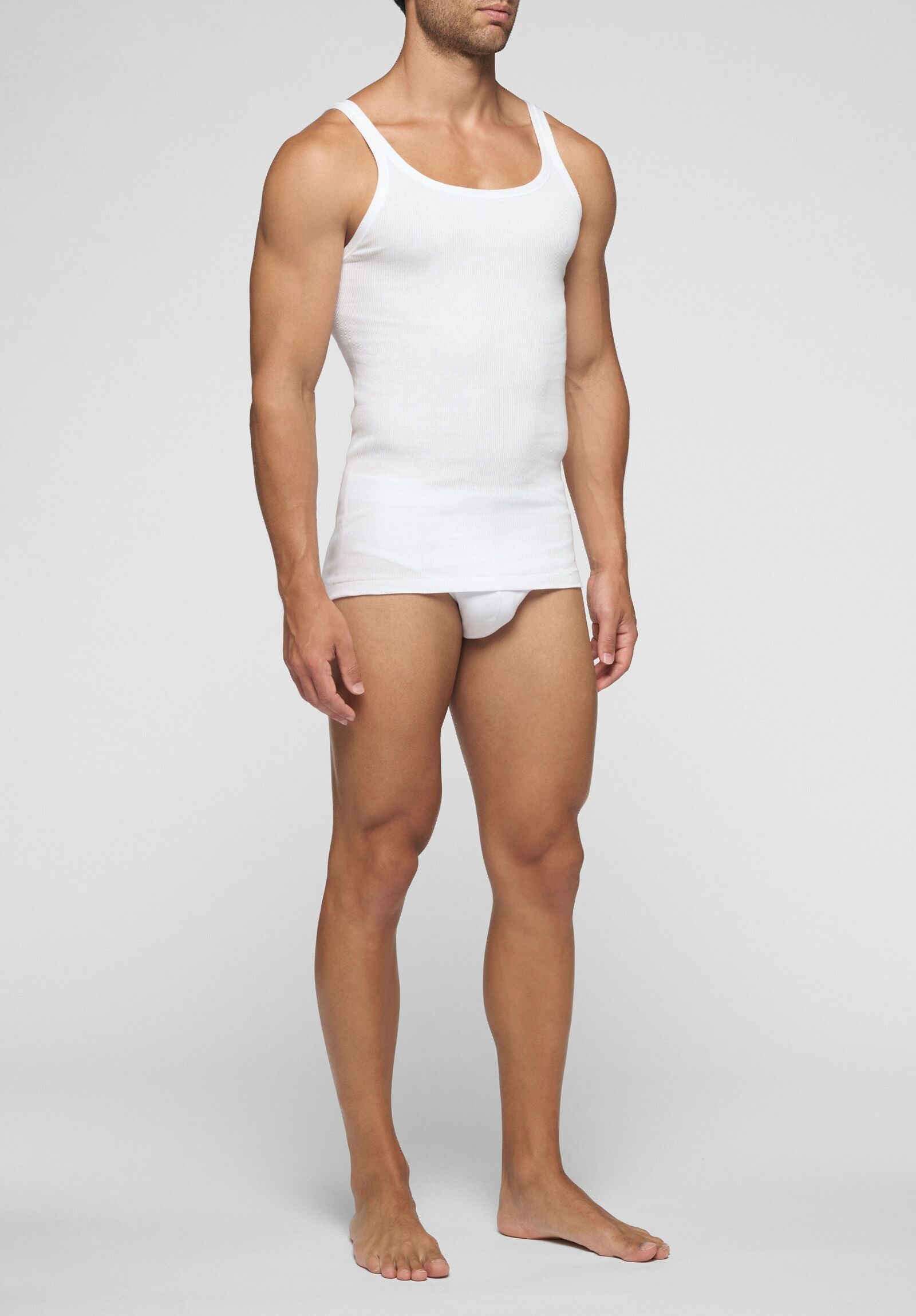 Essentials Top a Canotta Regular Fit Uomo, Bianco, XS Essentials Top a Canotta Regular Fit Uomo, Bianco, XS