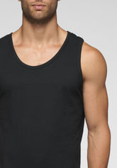 Canotta Spalla Larga 1106 in Cotone Natural Comfort - Nero - Nero | Cagi