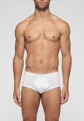 Slip 1223 in Cotone Filo di Scozia Costina Privilegio - Bianco - Bianco | Cagi