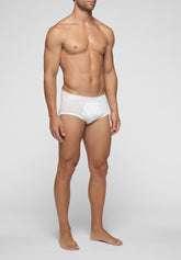 Slip 1223 in Cotone Filo di Scozia Costina Privilegio - Bianco - Bianco | Cagi