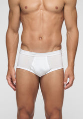 Slip 1223 in Cotone Filo di Scozia Costina Privilegio - Bianco - Bianco | Cagi