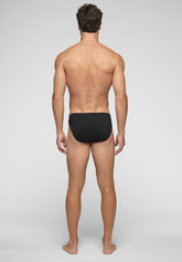 Slip Mini 1244 in Cotone Total Cotton - Nero - Nero | Cagi