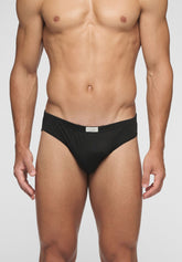Slip Mini 1244 in Cotone Total Cotton - Nero - Nero | Cagi