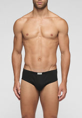 Slip Medio 1291 in Cotone Total Cotton - Nero - Nero | Cagi