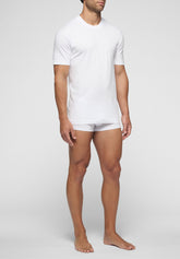 T-Shirt Girocollo 1306 in Cotone Natural Comfort - Bianco - Bianco | Cagi