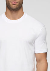 T-Shirt Girocollo 1306 in Cotone Natural Comfort - Bianco - Bianco | Cagi