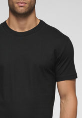 T-Shirt Girocollo 1306 in Cotone Natural Comfort - Nero - Nero | Cagi