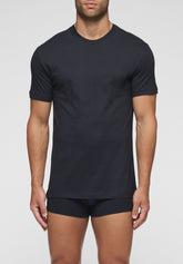 T-Shirt Girocollo 1306 in Cotone Natural Comfort - Blu - Blu | Cagi