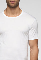 T-shirt Girocollo 1318 in Cotone Filo di Scozia Privilegio - Bianco - Bianco | Cagi