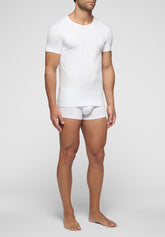 T-Shirt Girocollo 1328 in Cotone Natural Comfort - Bianco - Bianco | Cagi