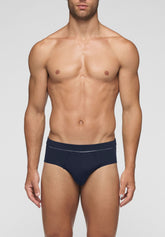 Slip in Cotone Elasticizzato In Action - Blu - Blu | Cagi