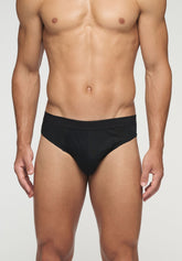 Slip Mini 5238 in Cotone Total Cotton - Nero - Nero | Cagi